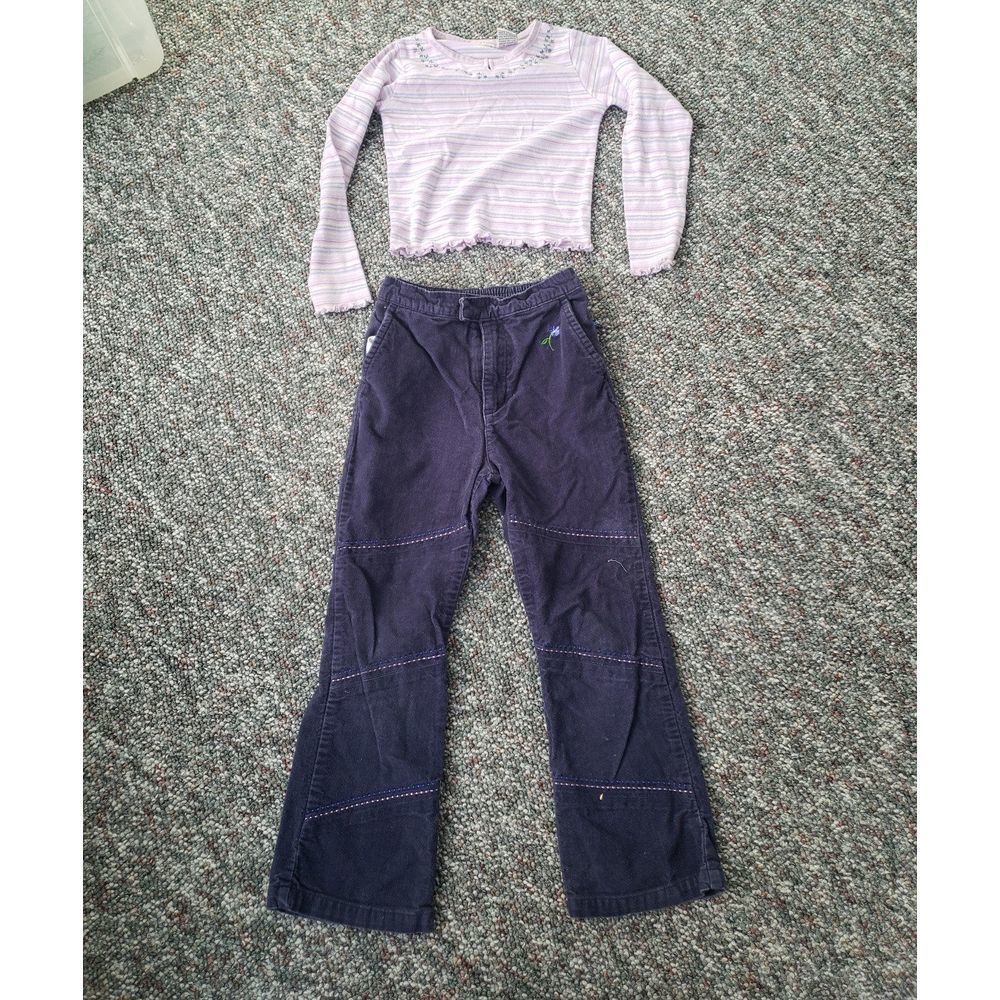 Y2K Girl's Cords and Top‎ Set